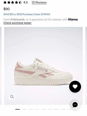 Reebok Women's Club C Double Revenge Smokey Rose & Chalk